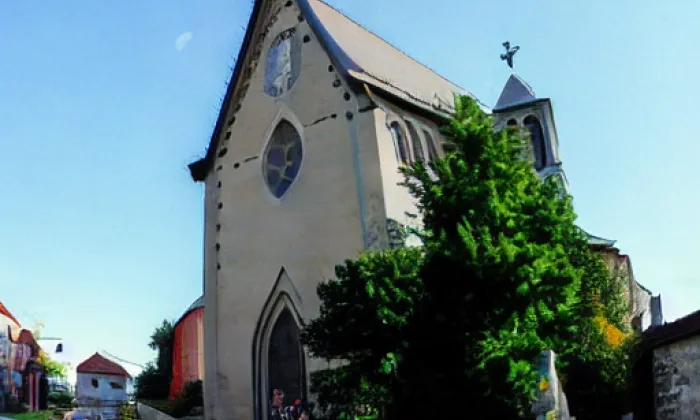 Barokní kaple na hřbitově u svatého Marka u Stříteže – summer