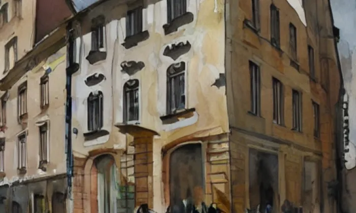 Bezručova 18 – akvarel