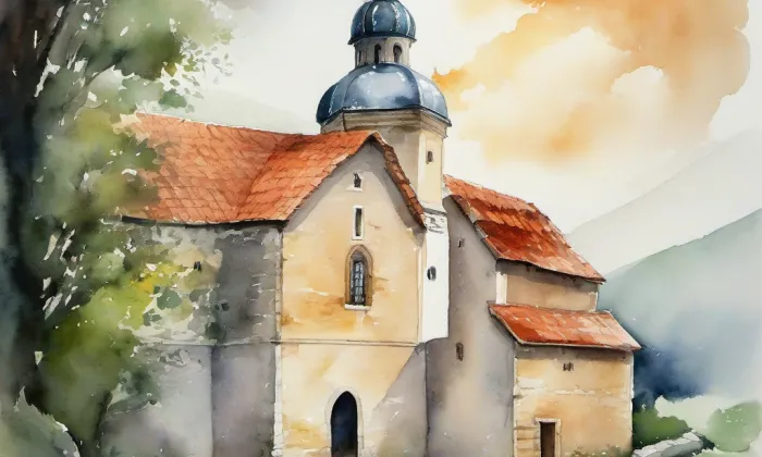 Biřkov – akvarel