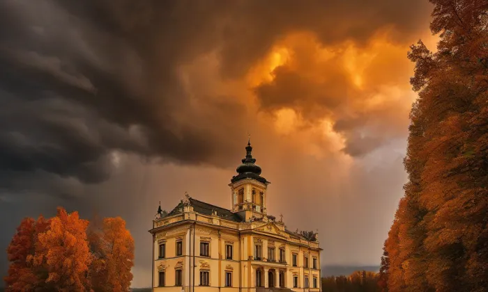 Bissingenský palác – autumn
