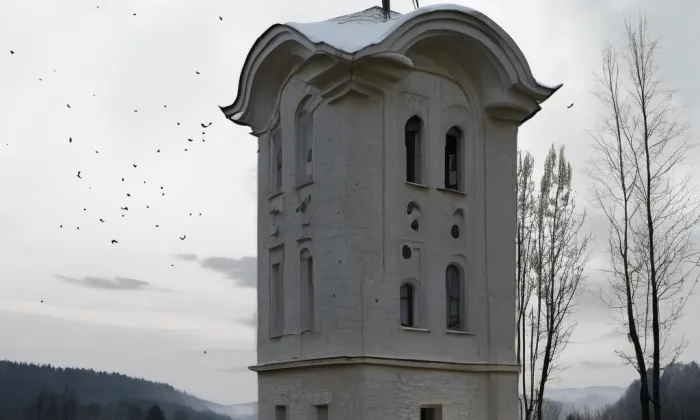Boží muka na Fialníku – noc