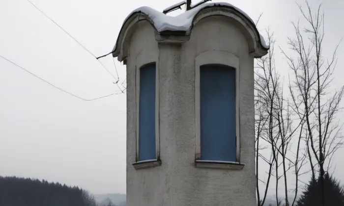 Boží muka na Fialníku – winter