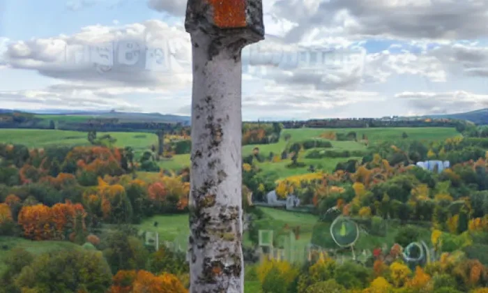 Boží muka se smírčím křížem – autumn