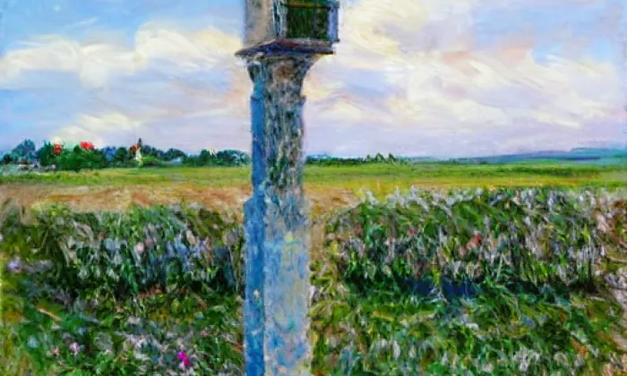 Boží muka se smírčím křížem – spring