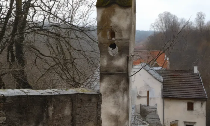 Boží muka svaté Anny – akvarel