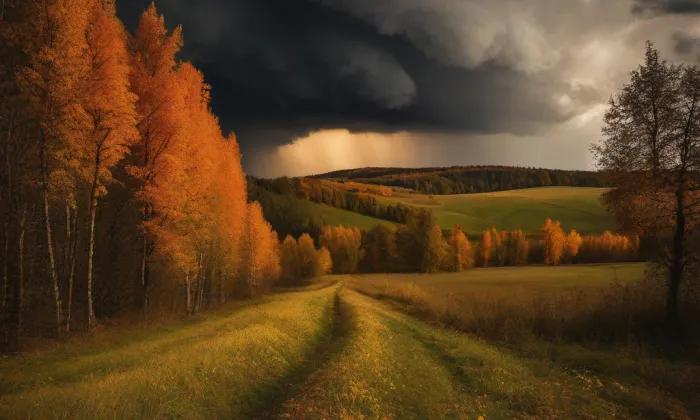 Boží muka svatého Vendelína – autumn