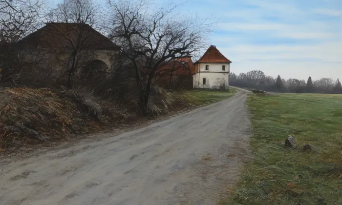 Bodláková – akvarel