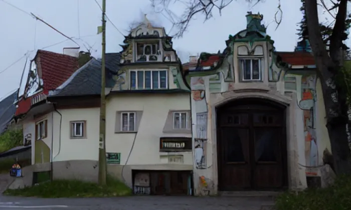 Brána s brankou usedlosti čp. 4 – noc