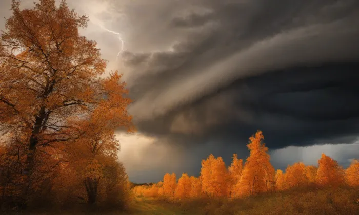 Budova Elektrických podniků – autumn