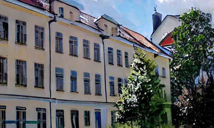 Budova Gymnázia Benešov, Husova 470 – spring