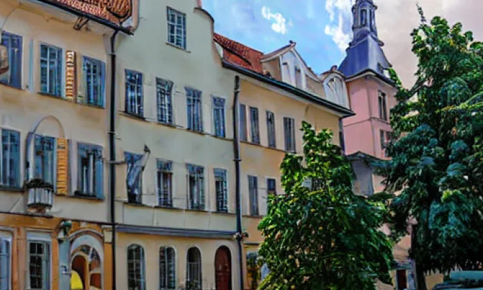 Budova Gymnázia Benešov, Husova 470 – summer