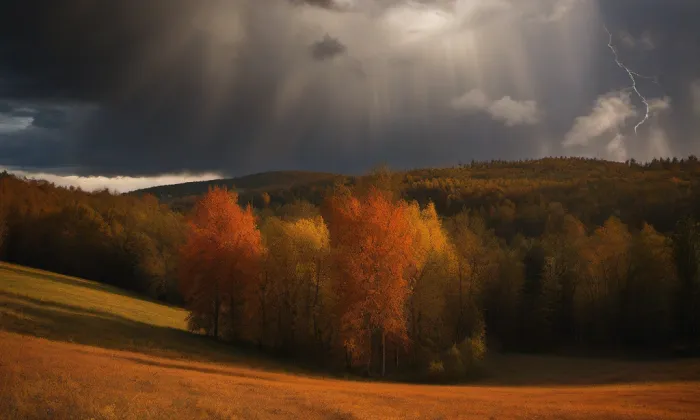 Budova lednice pivovaru – autumn