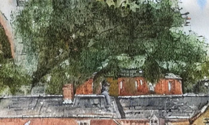 Chvojkovy lomy – akvarel