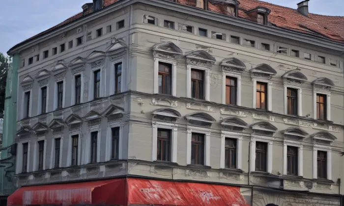 Chvorovský dům – noc