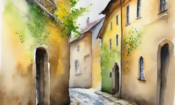 Cimburk – akvarel