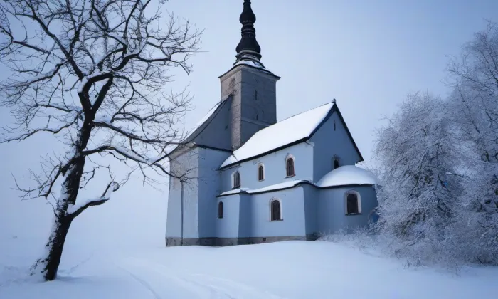 Collaltovská hrobka – winter