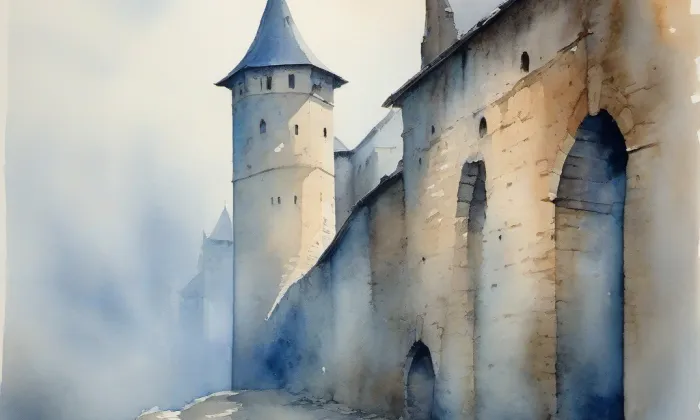 Důl Vojtěch – akvarel