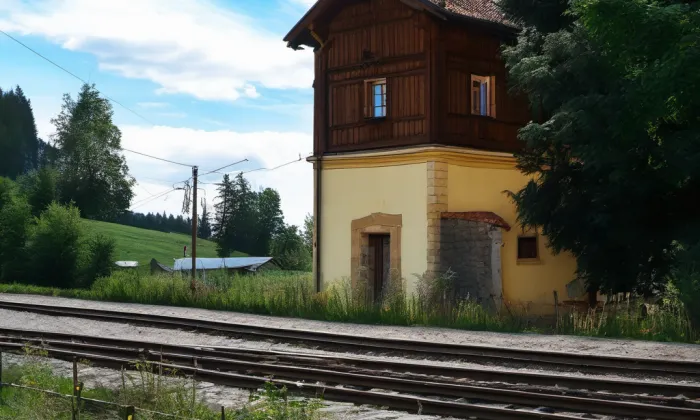 Drážní věžový vodojem – summer