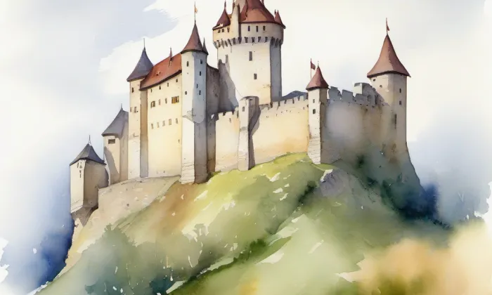 Drahotuš – akvarel
