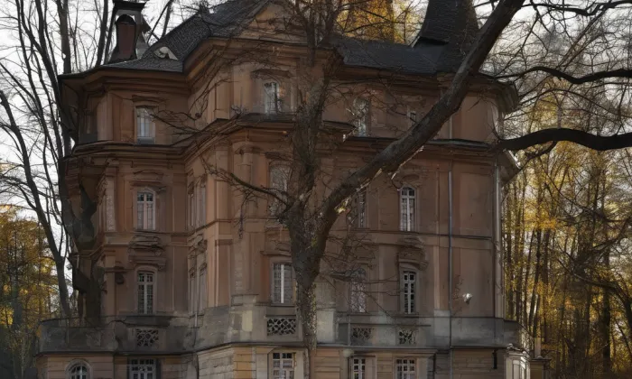 Dvě brány parku – noc