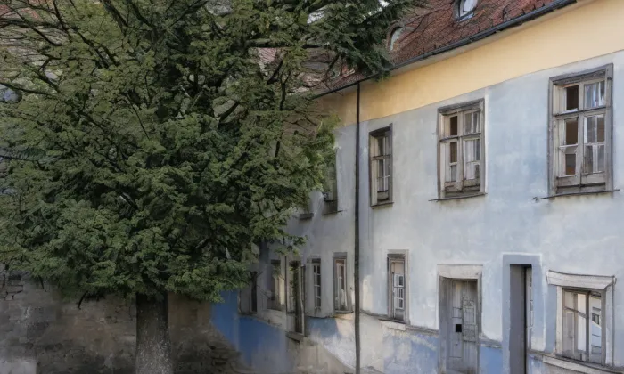 Dvorní křídlo – zima