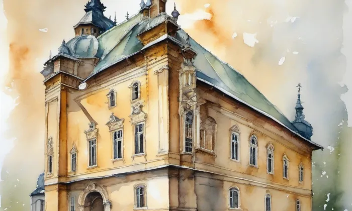 Edelmannův palác – akvarel