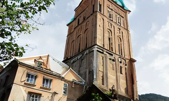 Evangelický kostel (Třinec) – noc