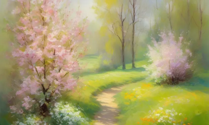 evangelický kostel v Blažkově – spring