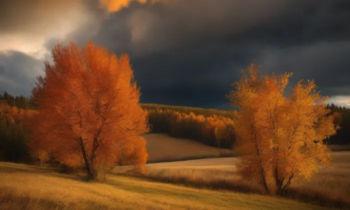 evangelický kostel v Bučině – autumn