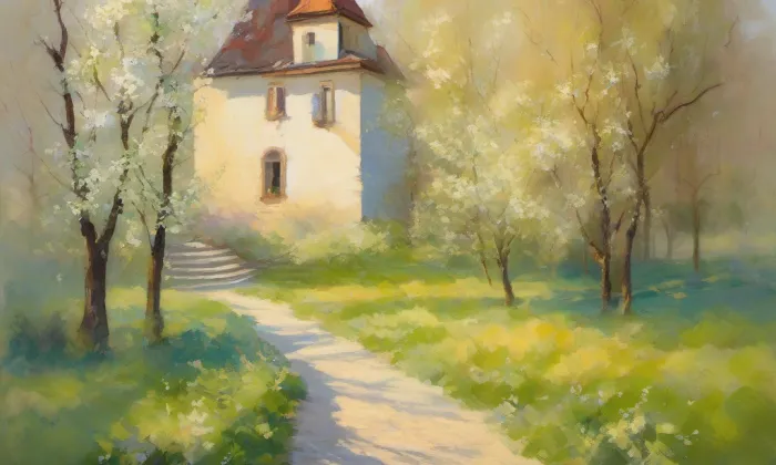 evangelický kostel v Bukovce – spring