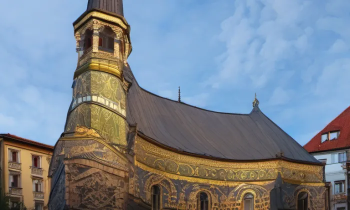 evangelický kostel v Děčíně – iluminace