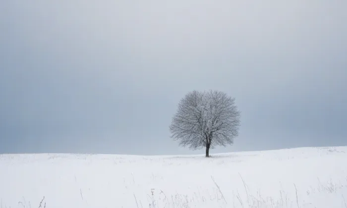 evangelický kostel v Horní Krupé – winter