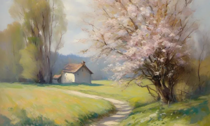 evangelický kostel v Jirkově – spring