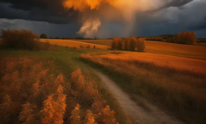 evangelický kostel v Kraslicích – autumn