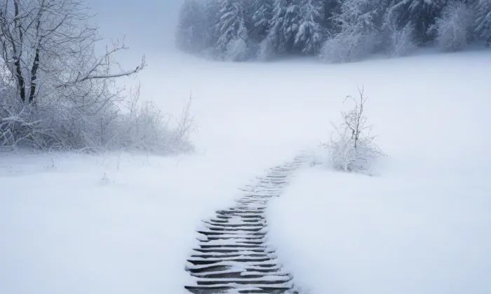 evangelický kostel v Lipové – winter