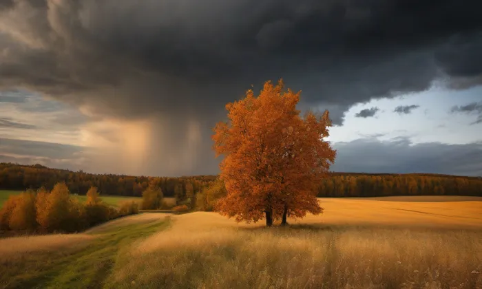 evangelický kostel v Nejdku – autumn