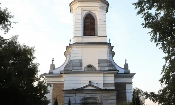 evangelický kostel v Nymburce – noc