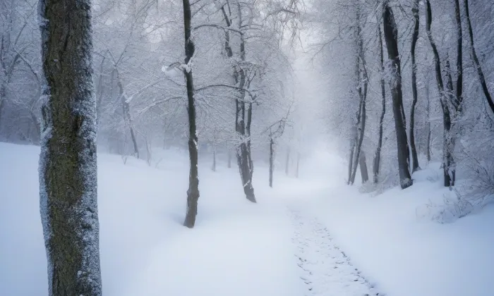 evangelický kostel v Plesné – winter