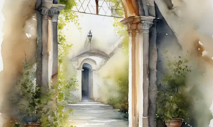 Fürleova kaple – akvarel