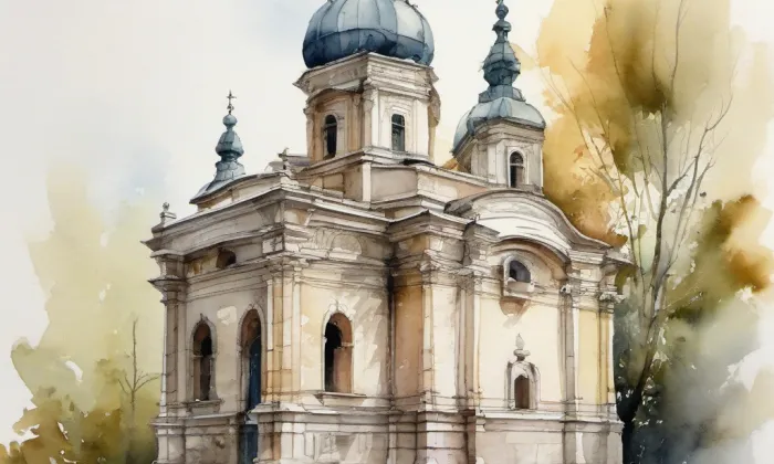 Funkenštejn – akvarel