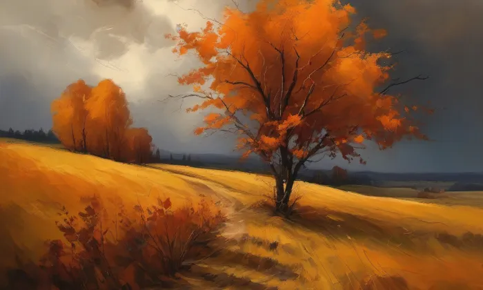 Hřbitovní kaple (Lobendava) – autumn