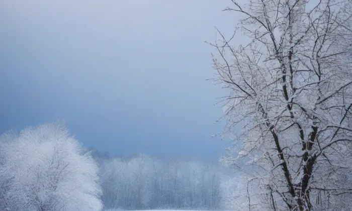 Hřbitovní kostel svatého Jana Křtitele – winter