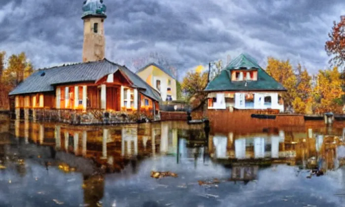 Historické centrum města Telč – autumn