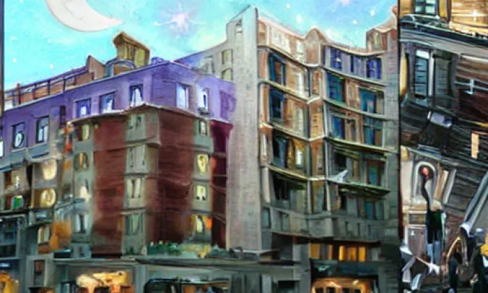 Hlávkova kolej – noc