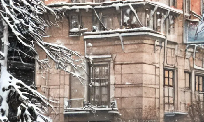 hlavní budova Národního divadla – winter