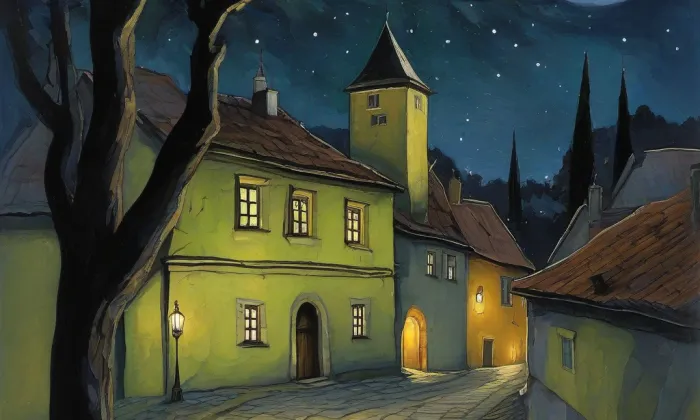 Horní Beřkovice – noc