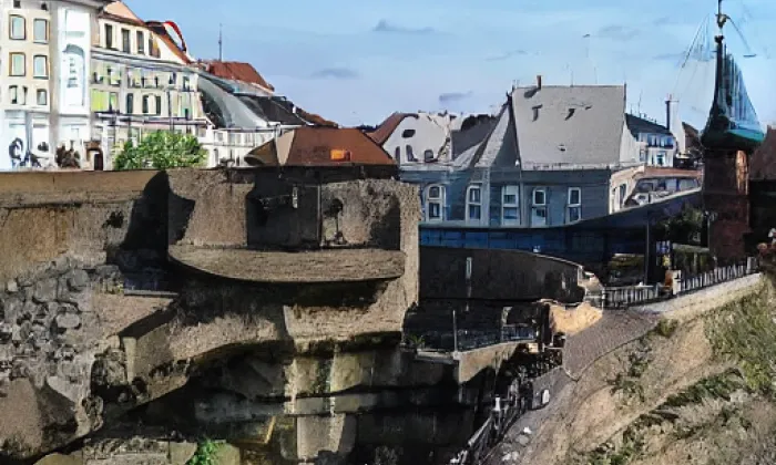 Horní most – akvarel