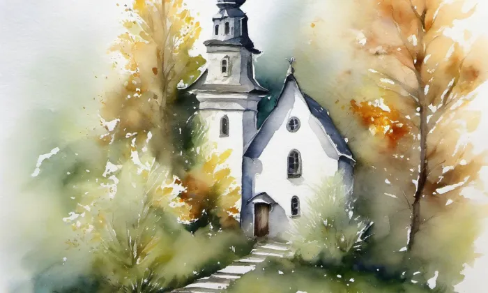 Husova (Jižní Předměstí) – akvarel