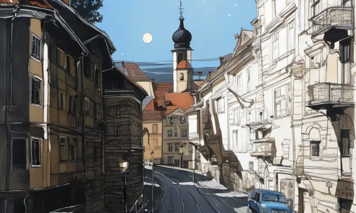 Husova (Staré Brno) – noc