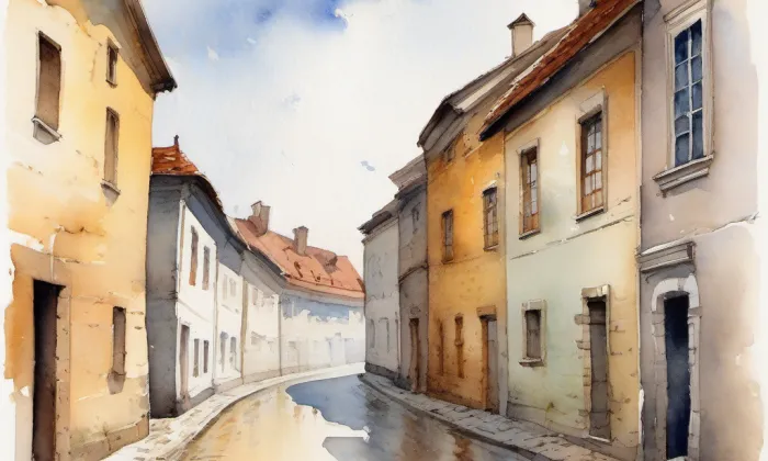 Ječná – akvarel
